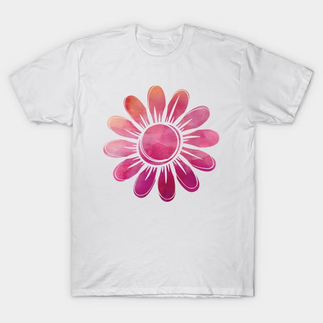 Flower Pink T-Shirt by Design Anbay